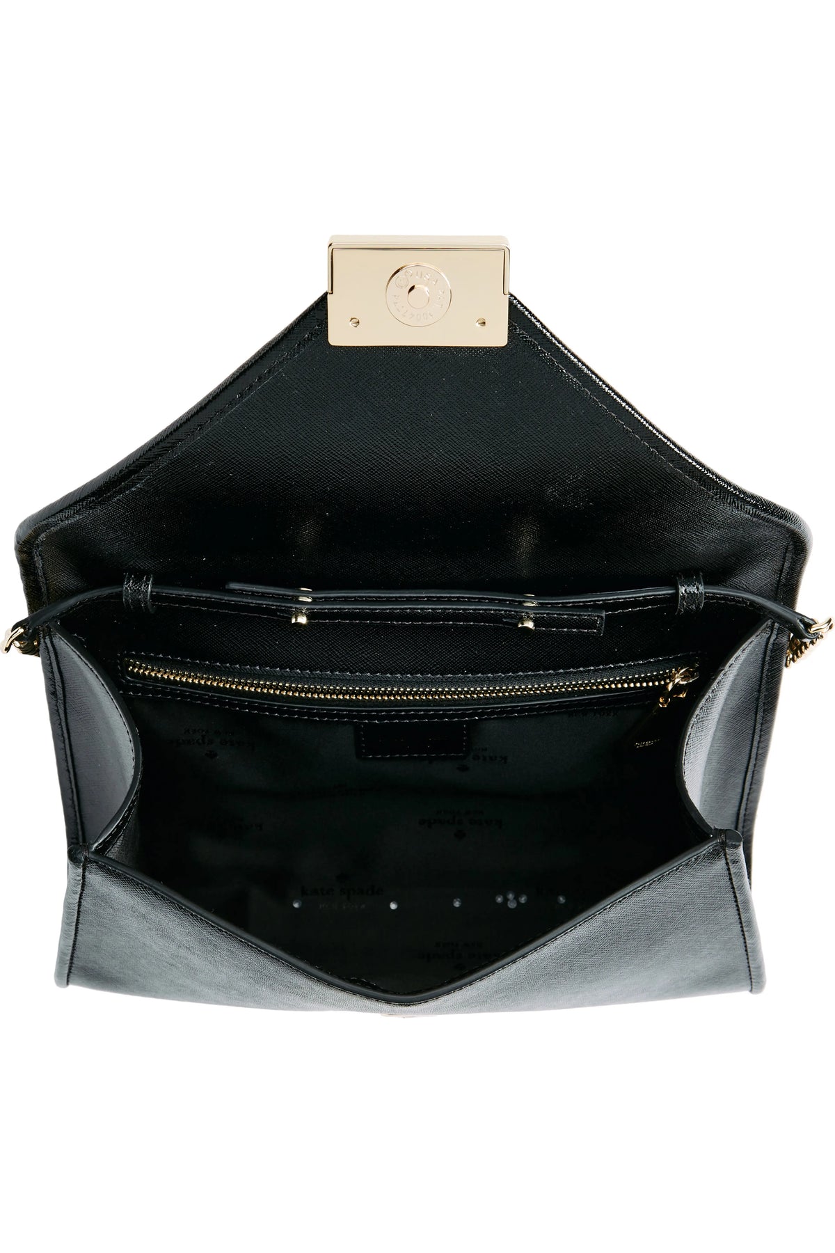 NWT Kate Spade anna medium envelope leather convertible clutch Chain Crossbody
