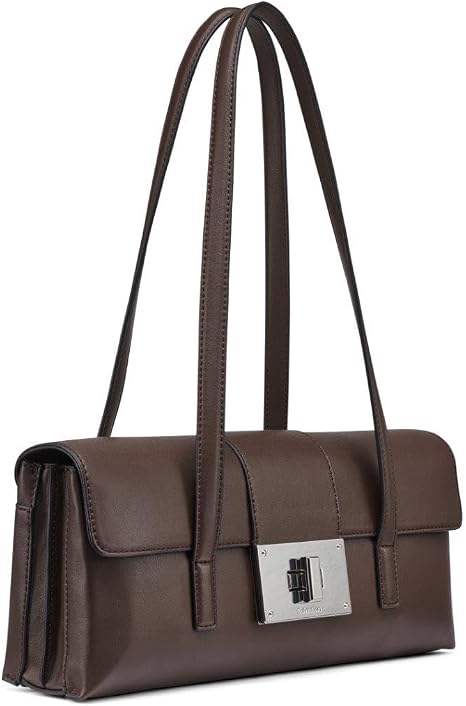 NWT Calvin Klein Women's Saige Triple Compartment Flap Shoulder