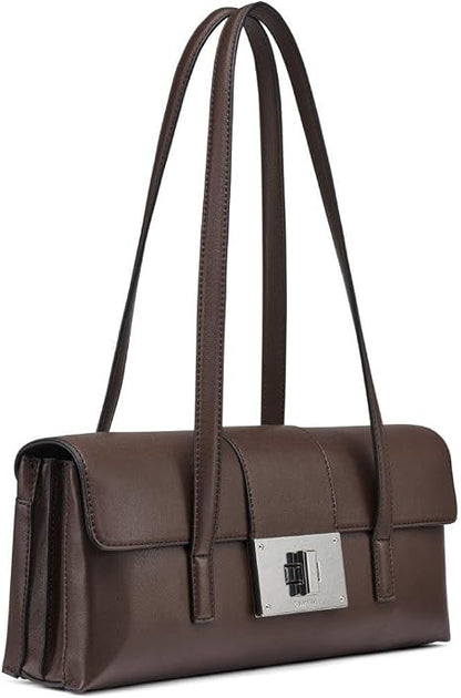 NWT Calvin Klein H6DZDAH8 Women's Saige Triple Compartment Flap Shoulder Bag