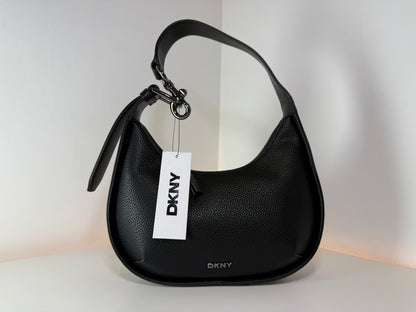 Bolso de hombro DKNY R533MF60 Mecca, color negro, nuevo con etiquetas