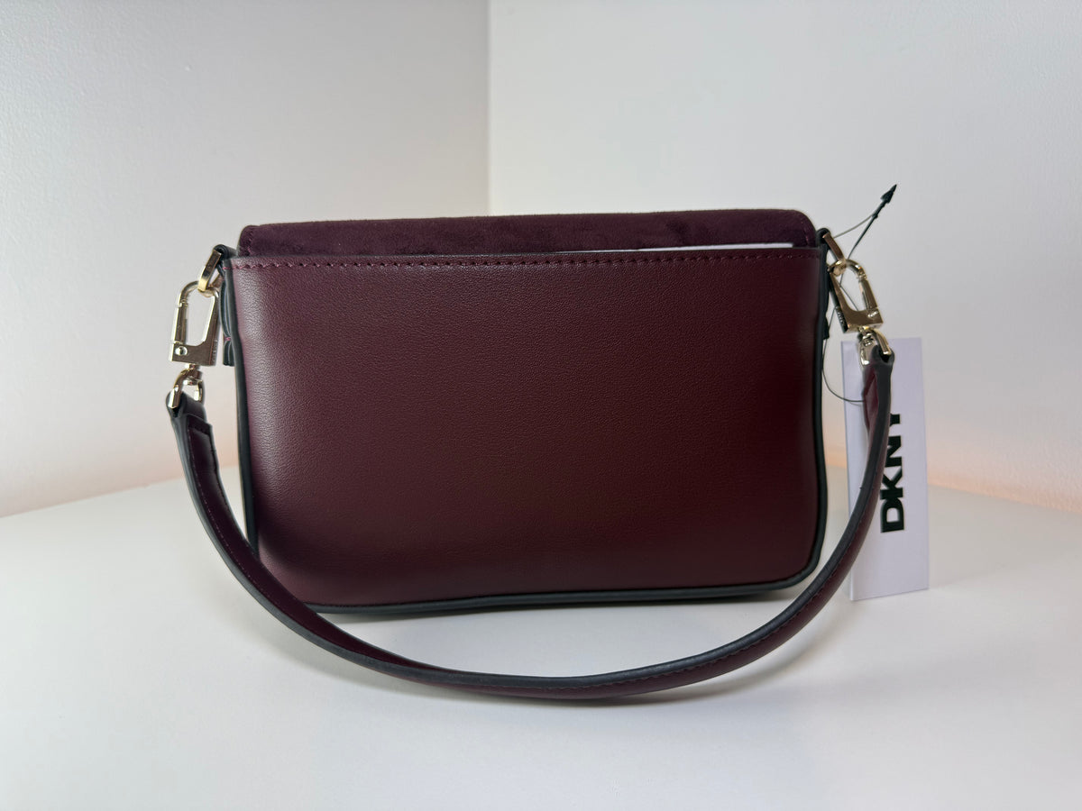Bolso de hombro DKNY R433AH42 Thyme, color negro, nuevo con etiquetas