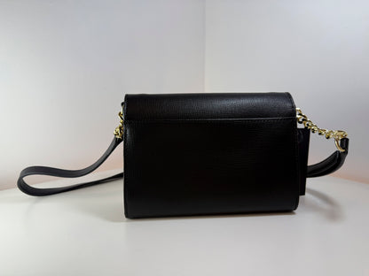 NWT Karl Lagerfeld L6GER6VU Black/Gold Crossbody Bag