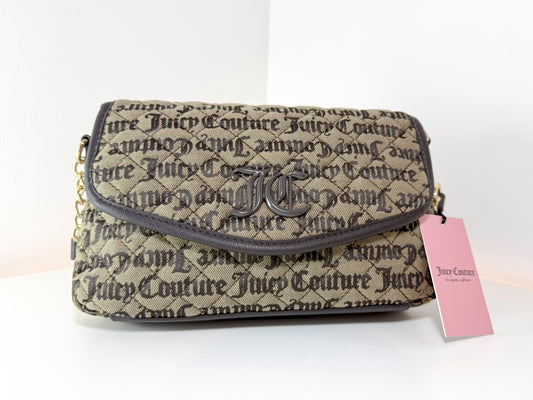 Bolso de hombro con solapa Juicy Couture 11JCDNMJC-GQT "Isn't She Lovely", nuevo con etiquetas