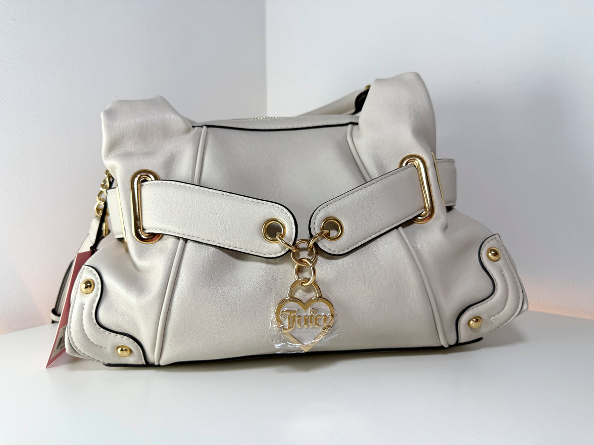 Bolso satchel Generation Juicy 11JCEE7JC-CL de Juicy Couture, nuevo con etiquetas, color cristal, tipo bandolera y de hombro
