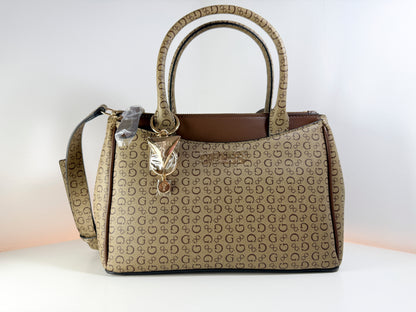 Bolso de hombro/bandolera Guess SA199406 Elliot color nogal, nuevo con etiquetas (NWT)