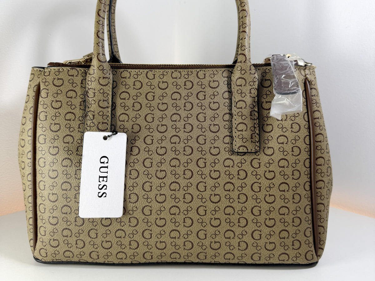 Bolso de hombro/bandolera Guess SA199406 Elliot color nogal, nuevo con etiquetas (NWT)