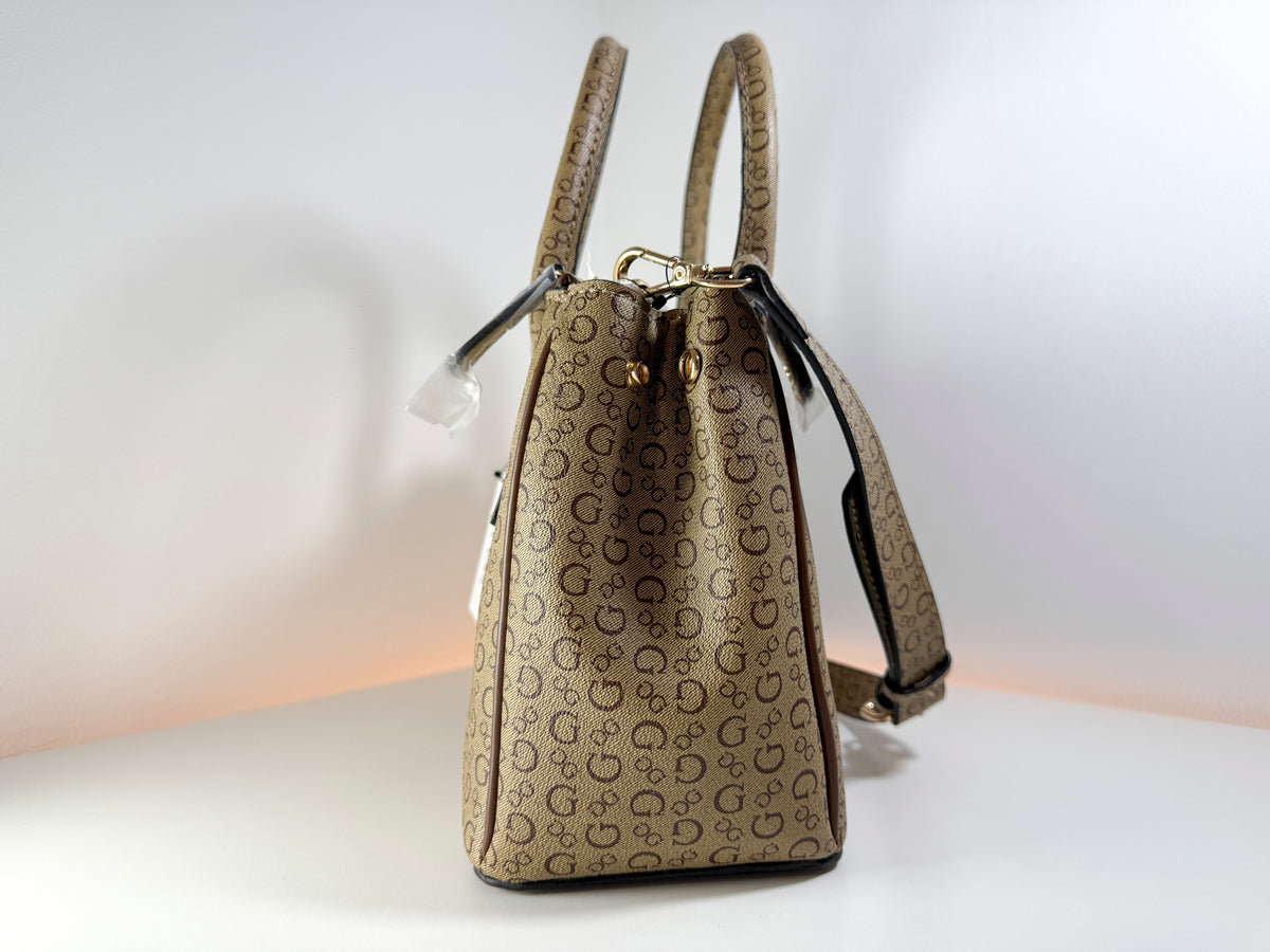 Bolso de hombro/bandolera Guess SA199406 Elliot color nogal, nuevo con etiquetas (NWT)