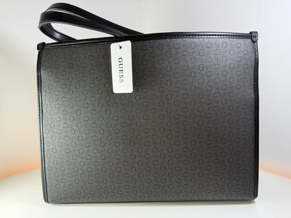 Bolso de hombro NWT Guess Devlon color carbón modelo SG962222