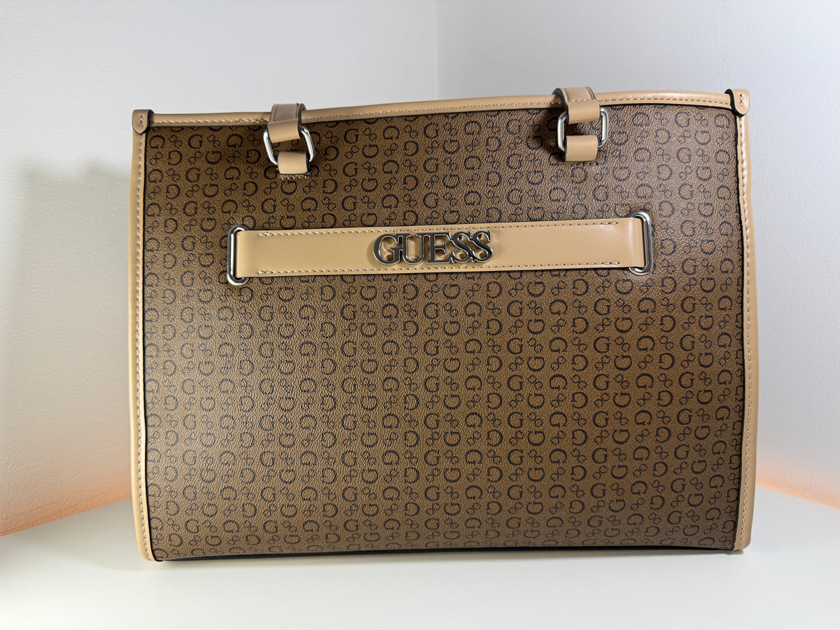 Bolso de hombro Guess SV212025 Sofia color cacao, nuevo con etiquetas