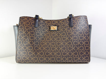 Bolso de hombro Calvin Klein marrón, nuevo con etiqueta (NWT), modelo H6ADJRZI