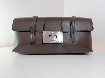 NWT Calvin Klein H6DZDAH8 Women's Saige Triple Compartment Flap Shoulder Bag