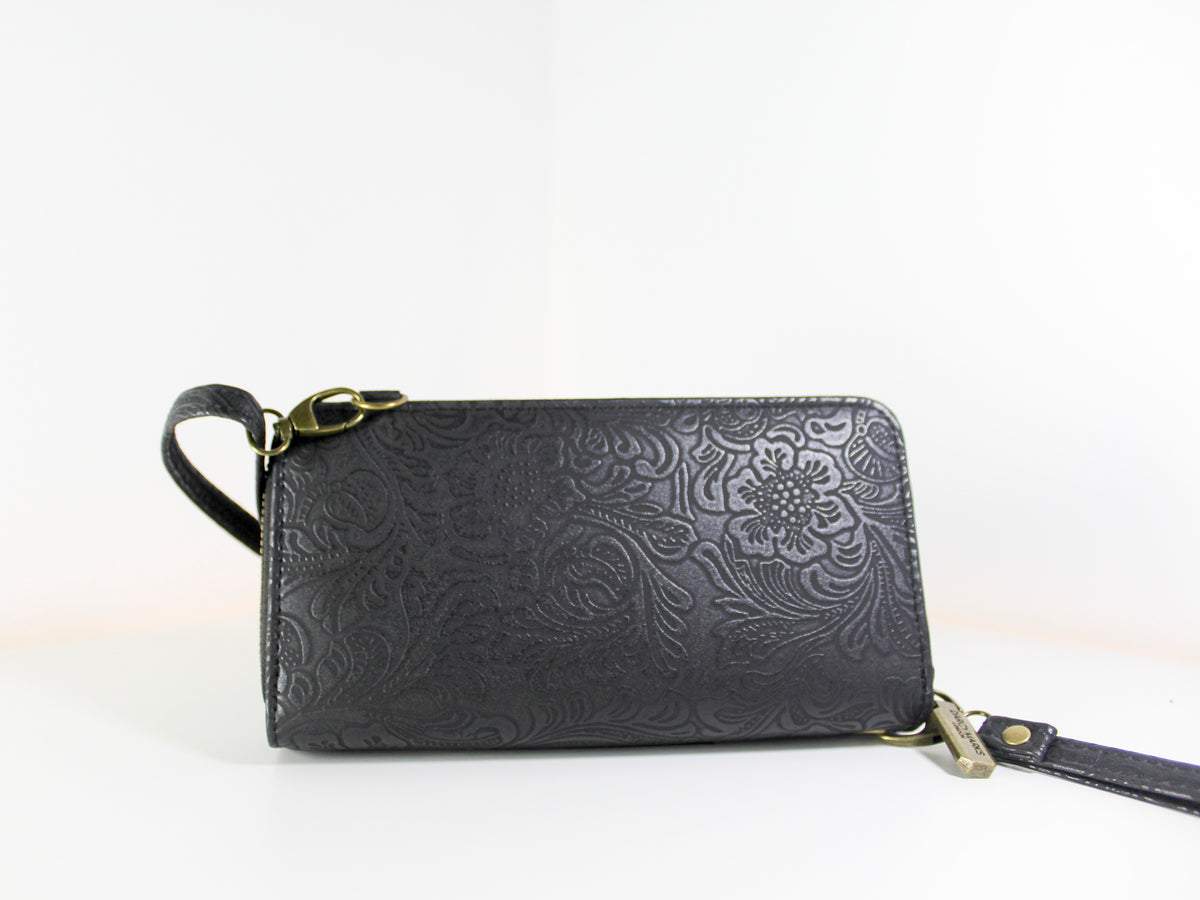Cartera negra Darcy Marks London, nueva con etiquetas, SPVTO09