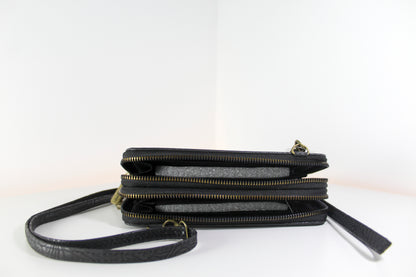 Cartera negra Darcy Marks London, nueva con etiquetas, SPVTO09