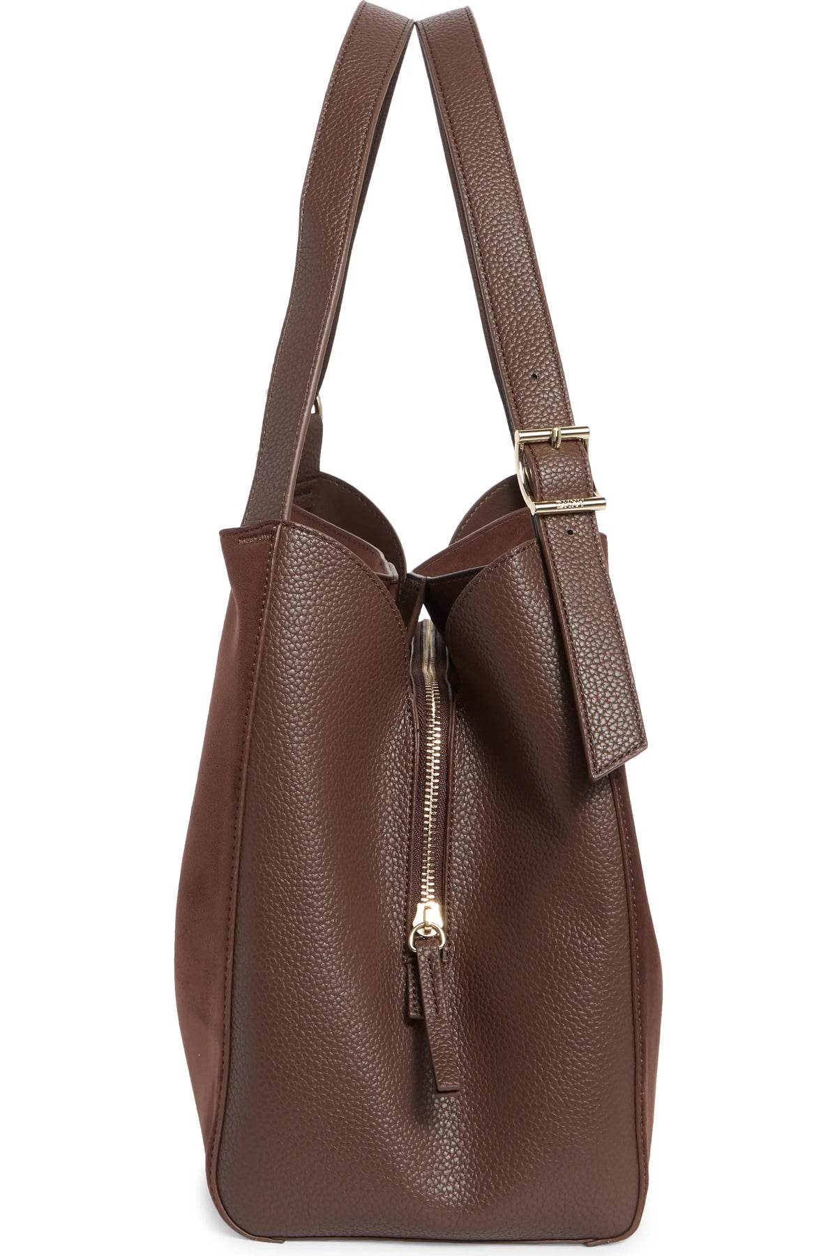 NWT DKNY Miller SM Triple Com R53EMN10 Brown Bag