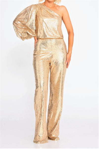 Gold Sequin Jumpsuit